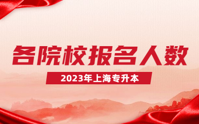 2023上海专升本各院校报名人数