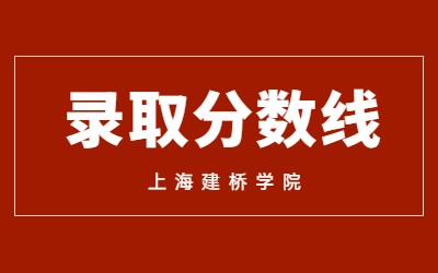 2023年上海建桥学院专升本录取分数线