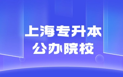 上海专升本公办院校