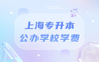上海专升本公办学校学费