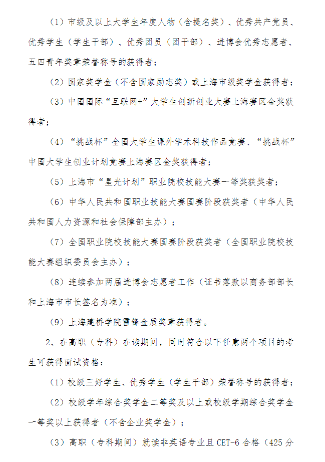 上海建桥学院专升本